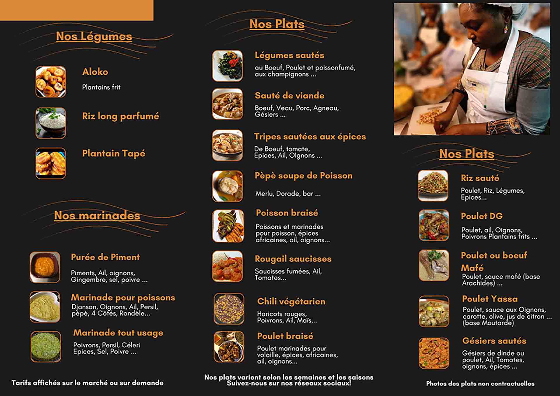 carte la cuisine d'antoinette